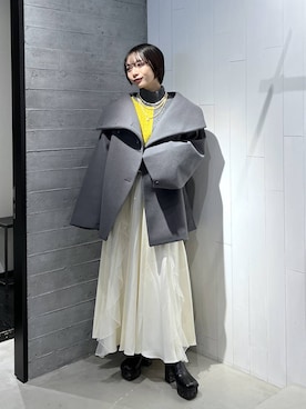 「アイテム（チェスターコート）」を使った、ｵｶﾞちゃんさん（レディース・154cm・20代）の秋コーディネート