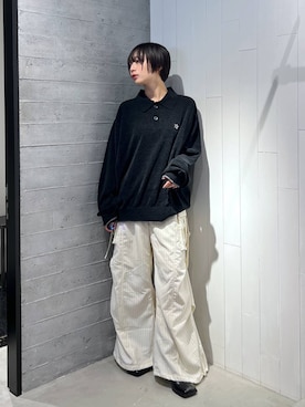 「アイテム（カーゴパンツ）」を使った、ｵｶﾞちゃんさん（レディース・154cm・20代）の秋コーディネート