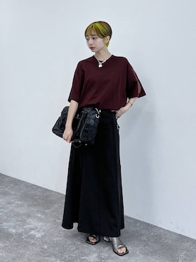 「HARE（ハレ）のアイテム（トップス）」を使った、オガちゃんさん（レディース・154cm）の春コーディネート