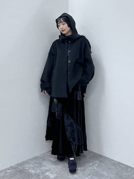 「アイテム（ノーカラーコート）」を使った、ｵｶﾞちゃんさん（レディース・154cm・20代）の秋コーディネート