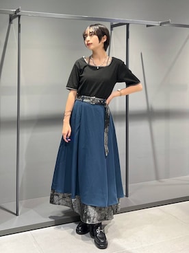 「HARE（ハレ）のアイテム（ローファー）」を使った、ｵｶﾞちゃんさん（レディース・154cm）の夏コーディネート