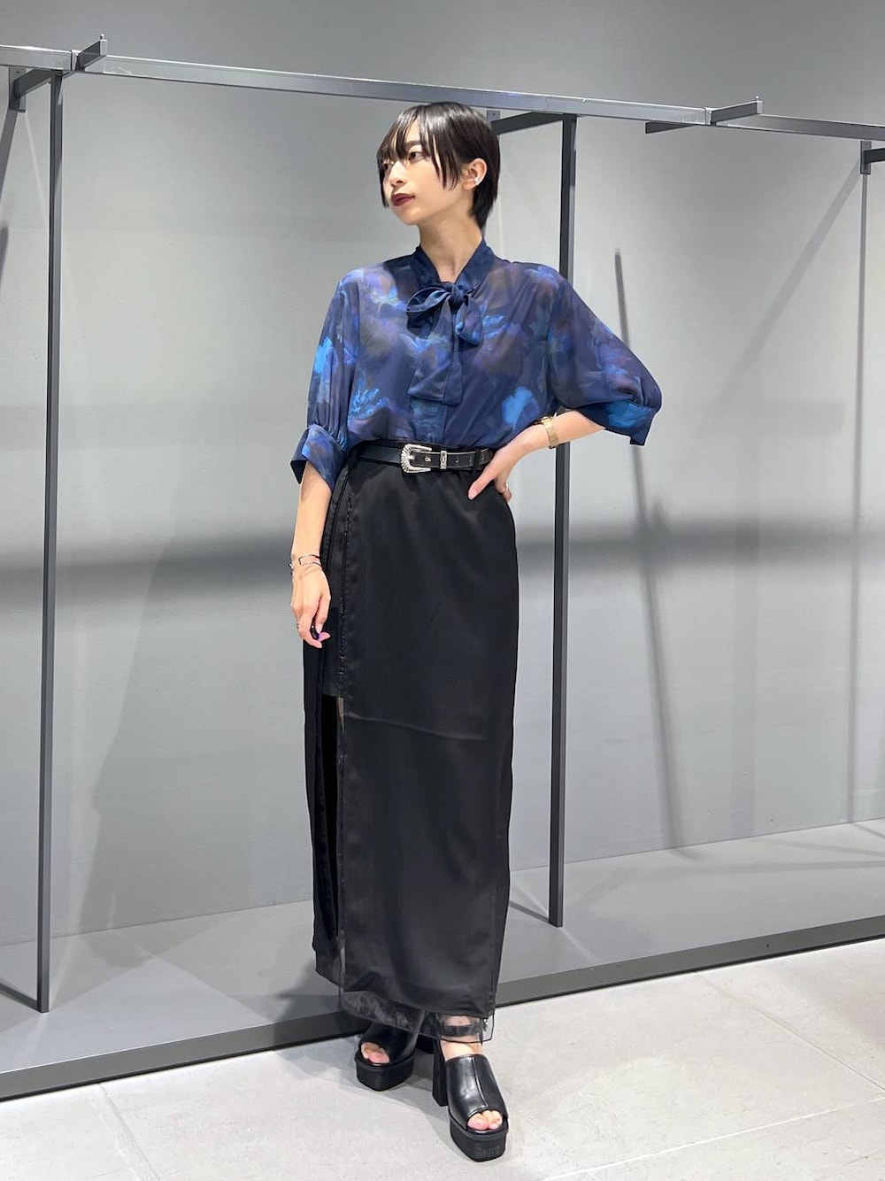 NARROW STYLE/WEB・一部店舗限定】シアースリットナロースカート(HARE NARROW STYLE/WEB・一部店舗限定】シアースリットナロースカート(HARE
