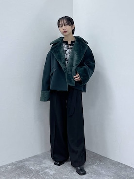 「アイテム（ピーコート）」を使った、ｵｶﾞちゃんさん（レディース・154cm・20代）の秋コーディネート