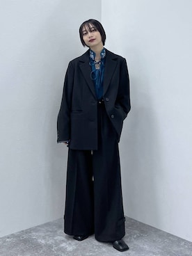 「アイテム（スラックス）」を使った、ｵｶﾞちゃんさん（レディース・154cm・20代）の秋コーディネート