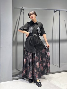 「アイテム（スカート、ピンク系）」を使った、ｵｶﾞちゃんさん（レディース・154cm）の夏コーディネート