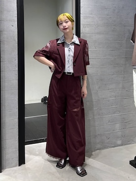 「HARE（ハレ）のアイテム（トップス）」を使った、オガちゃんさん（レディース・154cm）の春コーディネート