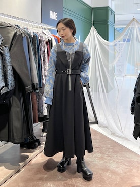 「HARE（ハレ）のアイテム（ワンピース/ドレス）」を使った、ｵｶﾞちゃんさん（レディース・154cm）の秋コーディネート