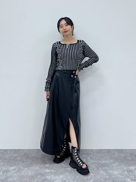 「アイテム（サンダル）」を使った、ｵｶﾞちゃんさん（レディース・154cm・20代）の秋コーディネート