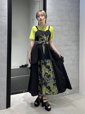 「HARE（ハレ）のアイテム（ワンピース/ドレス）」を使った、オガちゃんさん（レディース・154cm）の夏コーディネート