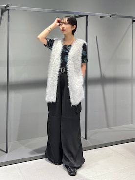 「アイテム（カーゴパンツ）」を使った、ｵｶﾞちゃんさん（レディース・154cm・20代）の夏コーディネート