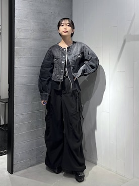 「アイテム（デニムジャケット）」を使った、ｵｶﾞちゃんさん（レディース・154cm・20代）の秋コーディネート