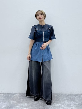 「HARE（ハレ）のアイテム（ワンピース/ドレス）」を使った、オガちゃんさん（レディース・154cm）の夏コーディネート