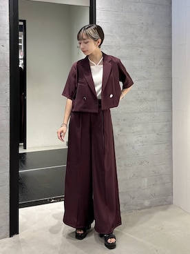 「HARE（ハレ）のスニーカーチャンキーブーサン(HARE)（ブーツ、ブラック系）」を使った、オガちゃんさん（レディース・154cm）の夏コーディネート