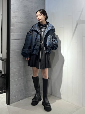 「アイテム（チュニック）」を使った、ｵｶﾞちゃんさん（レディース・154cm）の秋コーディネート