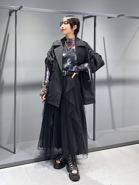 「アイテム（トレンチコート）」を使った、ｵｶﾞちゃんさん（レディース・154cm）の夏コーディネート