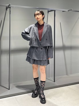 「アイテム（セットアップ）」を使った、ｵｶﾞちゃんさん（レディース・154cm・20代）の夏コーディネート