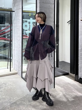 「HARE（ハレ）のアイテム（シューズ）」を使った、オガちゃんさん（レディース・154cm）の秋コーディネート