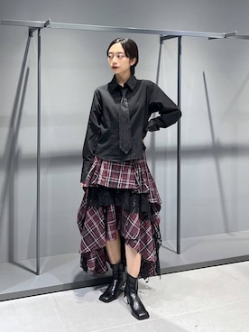 「HARE（ハレ）のアイテム（スカート）」を使った、ｵｶﾞちゃんさん（レディース・154cm）の夏コーディネート