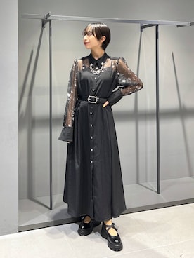 「アイテム（ブローチ/コサージュ）」を使った、ｵｶﾞちゃんさん（レディース・154cm）の夏コーディネート