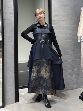 「HARE（ハレ）のアイテム（ワンピース/ドレス）」を使った、ｵｶﾞちゃんさん（レディース・154cm）の冬コーディネート