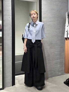 「HARE（ハレ）のアイテム（バッグ）」を使った、オガちゃんさん（レディース・154cm）の春コーディネート