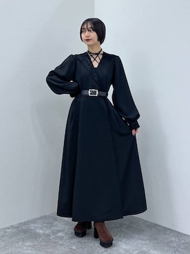 「アイテム（ワンピース）」を使った、ｵｶﾞちゃんさん（レディース・154cm・20代）の秋コーディネート