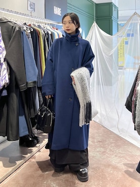 「アイテム（チェスターコート）」を使った、ｵｶﾞちゃんさん（レディース・154cm）の秋コーディネート