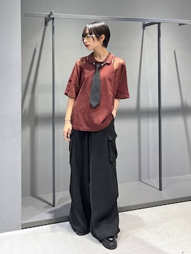 「アイテム（ネクタイ）」を使った、ｵｶﾞちゃんさん（レディース・154cm・20代）の夏コーディネート