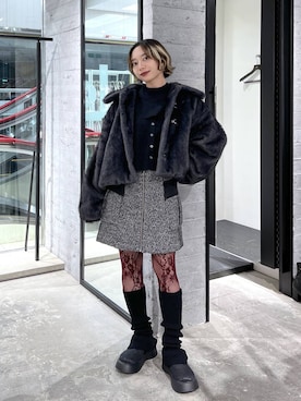 「HARE（ハレ）のアイテム（ジャケット/アウター）」を使った、オガちゃんさん（レディース・154cm）の秋コーディネート