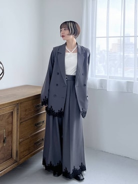 「HARE（ハレ）のアイテム（ジャケット/アウター）」を使った、オガちゃんさん（レディース・154cm）の夏コーディネート