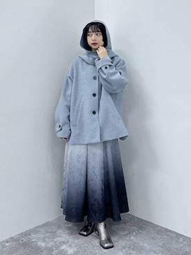 「アイテム（ノーカラーコート）」を使った、ｵｶﾞちゃんさん（レディース・154cm）の秋コーディネート