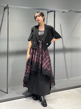 「アイテム（テーラードジャケット）」を使った、ｵｶﾞちゃんさん（レディース・154cm・20代）の夏コーディネート