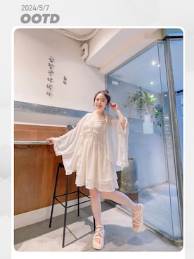 「約會穿搭」｜千尋ちひろ🐻‍❄️さん（レディース・153cm）の春コーディネート