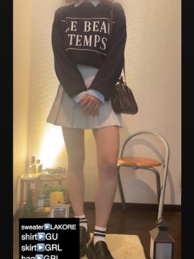 「アイテム（ローファー）」を使った、半額しょくぱんさん（レディース・161cm）の夏コーディネート
