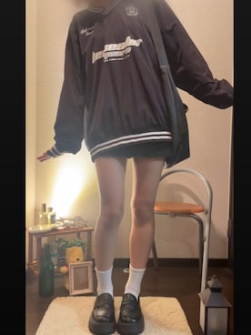 「アイテム（スウェット）」を使った、半額しょくぱんさん（レディース・161cm）の夏コーディネート