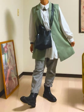 「colza（コルザ）のアイテム」を使った、hiyorishotaさん（レディース・151cm）の春コーディネート