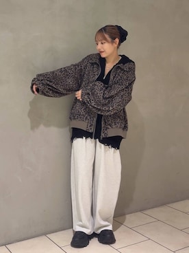 「アイテム（スウェットパンツ）」を使った、KAHO        さん（レディース・153cm・20代）の秋コーディネート