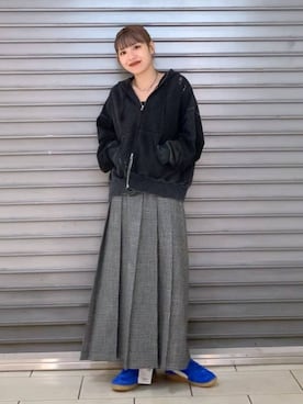 「JEANASIS（ジーナシス）のアイテム（スニーカー）」を使った、KAHO        さん（レディース・153cm）の冬コーディネート