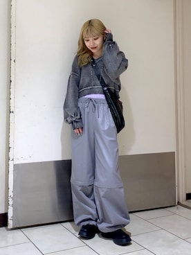 「アイテム（スウェット）」を使った、KAHO        さん（レディース・153cm・20代）の秋コーディネート