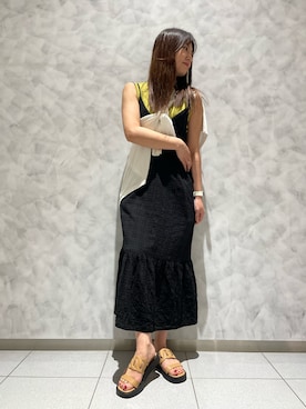 「GU（ジーユー）のアイテム」を使った、mii さん（レディース・160cm）の夏コーディネート