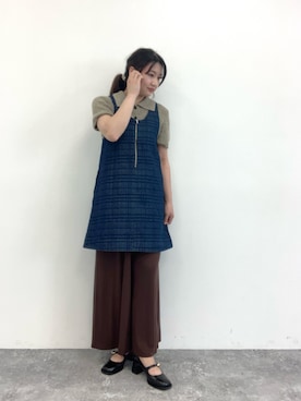 「JEANASIS（ジーナシス）のアイテム」を使った、mii さん（レディース・161cm）の秋コーディネート