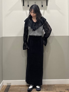 「おでかけ」｜「アイテム（バレエシューズ）」を使った、mikaさん（レディース・165cm）の秋コーディネート