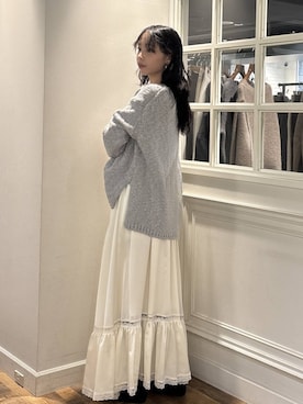 「アイテム（バレエシューズ）」を使った、mikaさん（レディース・165cm）の秋コーディネート