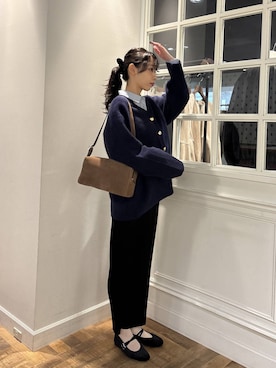 「アイテム（シャツワンピース）」を使った、mikaさん（レディース・165cm）の秋コーディネート