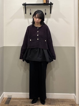 「A part by（アパートバイ）のアイテム（ブーツ）」を使った、mikaさん（レディース・165cm）の冬コーディネート