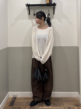 「お仕事コーデ_apart by lowrys」｜mikaさん（レディース・165cm）の春コーディネート
