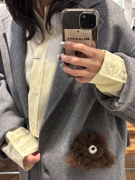 「アイテム（シャツワンピース）」を使った、mikaさん（レディース・165cm）の秋コーディネート