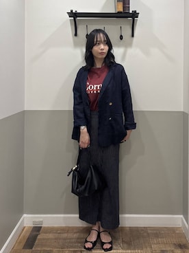 「お仕事コーデ_apart by lowrys」｜mikaさん（レディース・165cm）の夏コーディネート