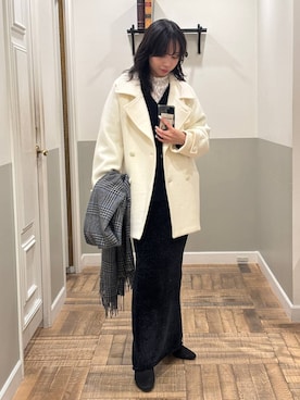 「SNAP_apart by lowrys」｜「アイテム（ジャケット/アウター）」を使った、mikaさん（レディース・165cm）の冬コーディネート