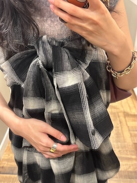 「アイテム（ブレスレット）」を使った、mikaさん（レディース・165cm・20代）の夏コーディネート